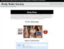 Tablet Screenshot of body-rubs-society.com